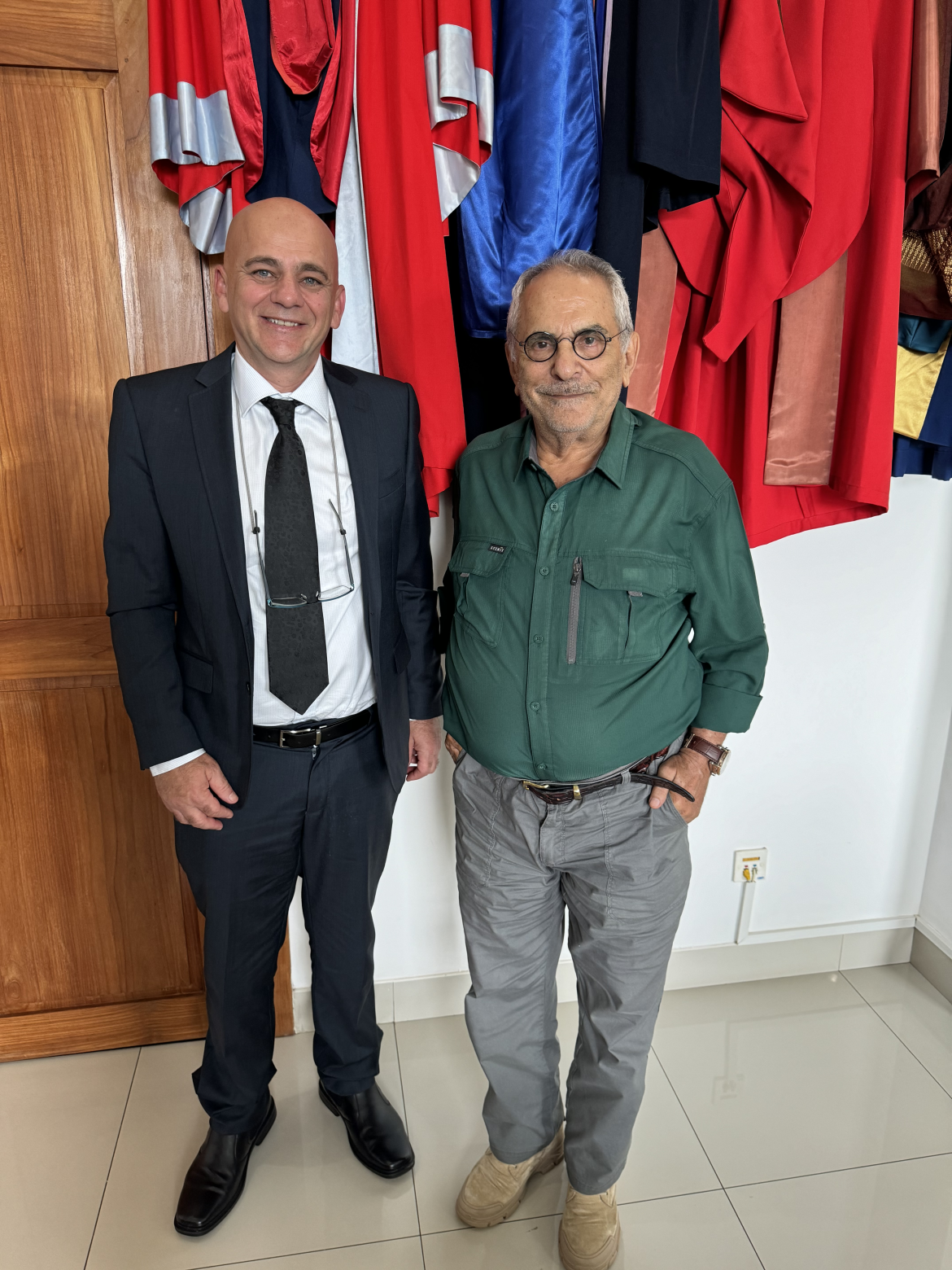 Professor Jes Sammut with President José Ramos-Horta