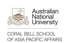 Logo reads Australian National University Coral Bell School of Asia Pacific Affairs